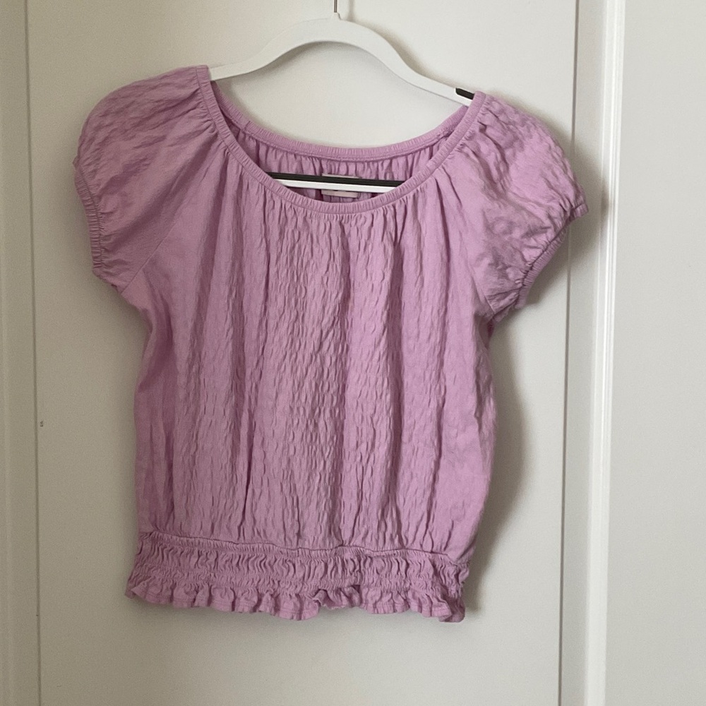 SO Lavender Textured Top